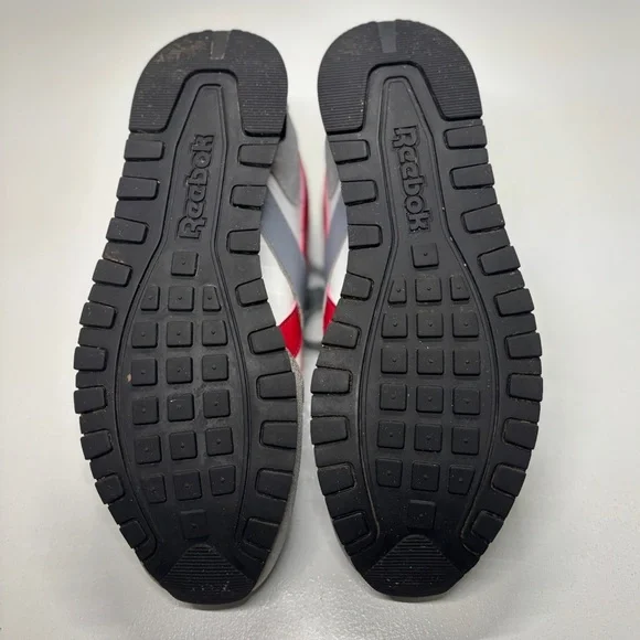 Reebok Classic Leather Gray Red Sneakers Men’s 9 - Picture 7 of 11